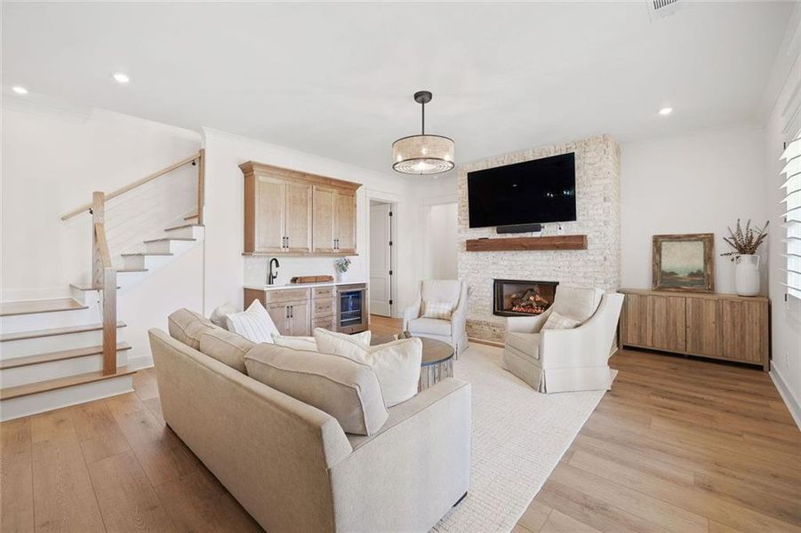 Furnished interior view inside a new home in , Dawsonville (Image 16).