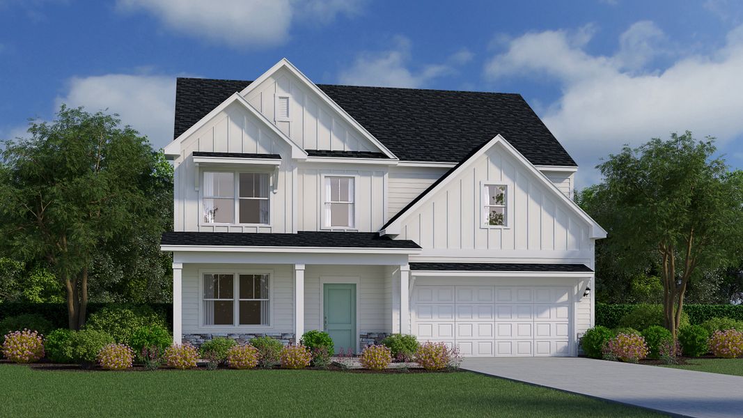 Representative exterior photo of a completed home built from the Nile by Veranda Homes in Halton Oaks, Spartanburg, SC (Image 2).