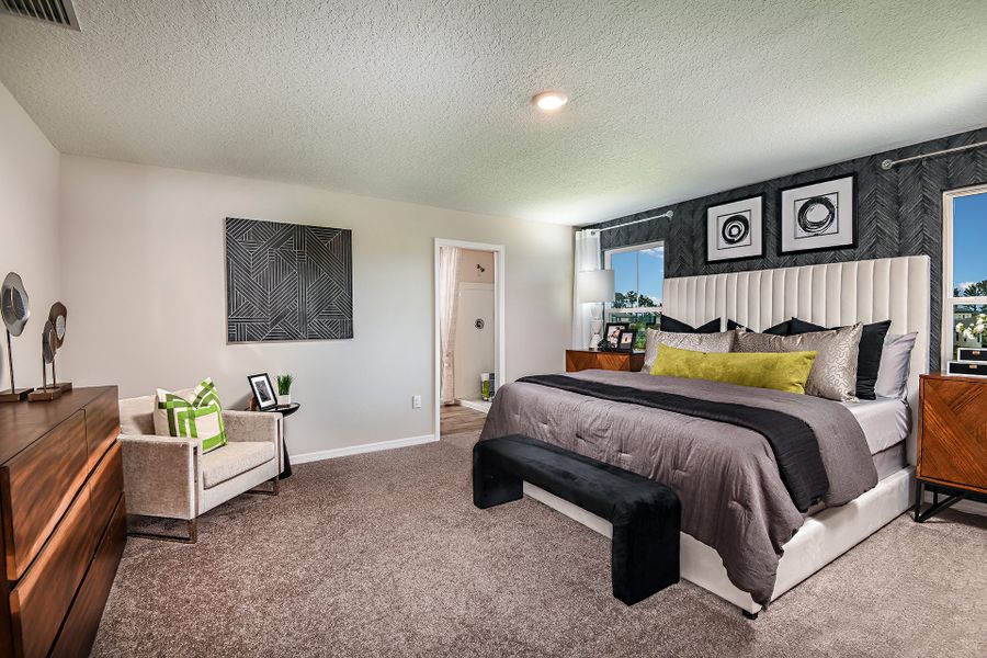 Furnished interior view inside a new home in Scenic Terrace, Haines City (Image 13).
