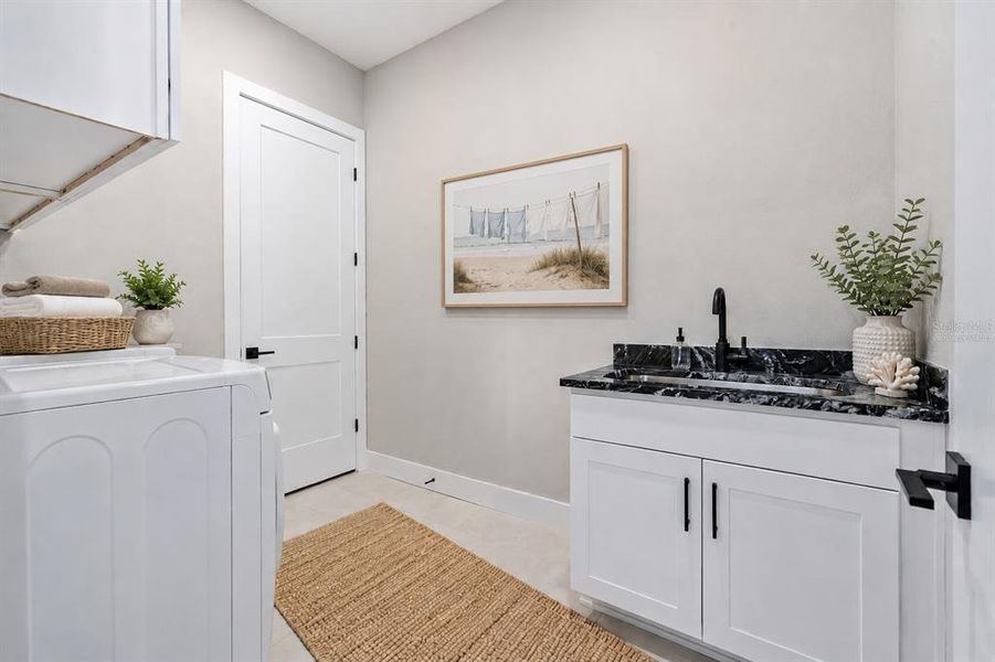 Furnished interior view inside a new home in , Palm Coast (Image 45).