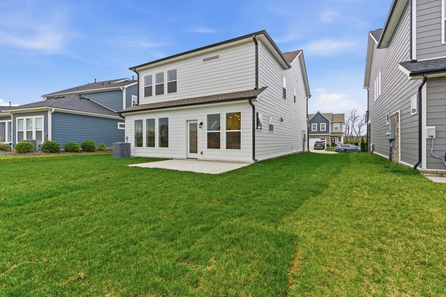 Exterior details and patio area of a home in Nexus – Park Collection, Gallatin (Image 23).