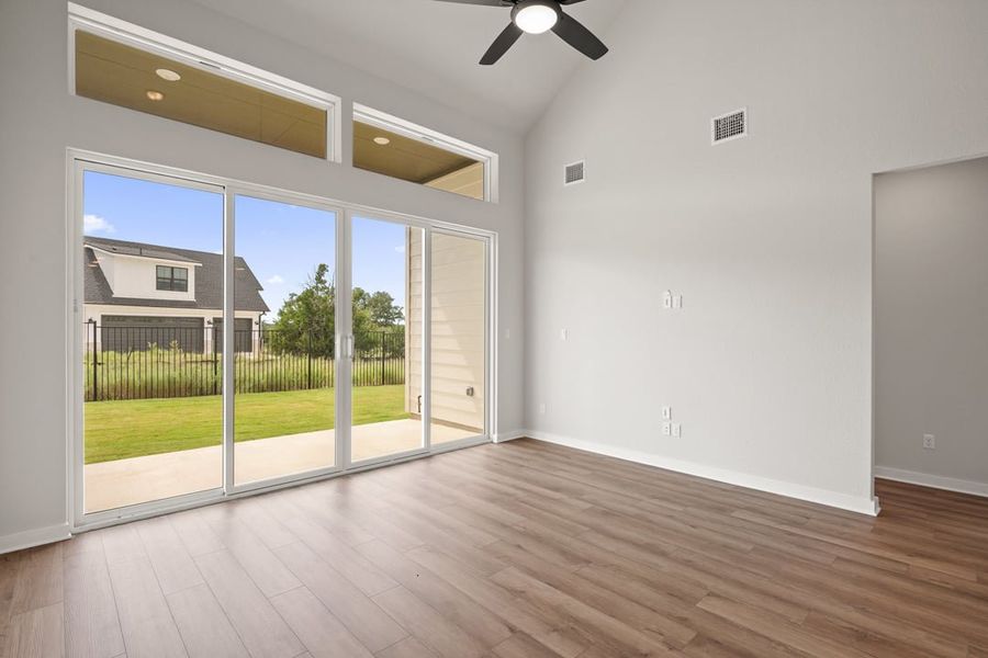 Spacious, unfurnished interior of a new home in Terrace Collection at Lariat, Liberty Hill (Image 22). Spacious, unfurnished interior of a new home in Terrace Collection at Lariat, Liberty Hill (Image 22).