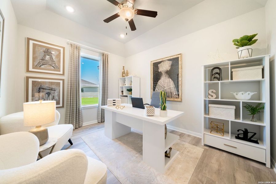 Furnished interior view inside a new home in Alamo Estates, San Antonio (Image 7).
