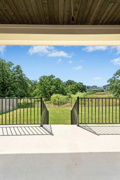 Exterior details and patio area of a home in Santa Rita Ranch, Georgetown (Image 3).