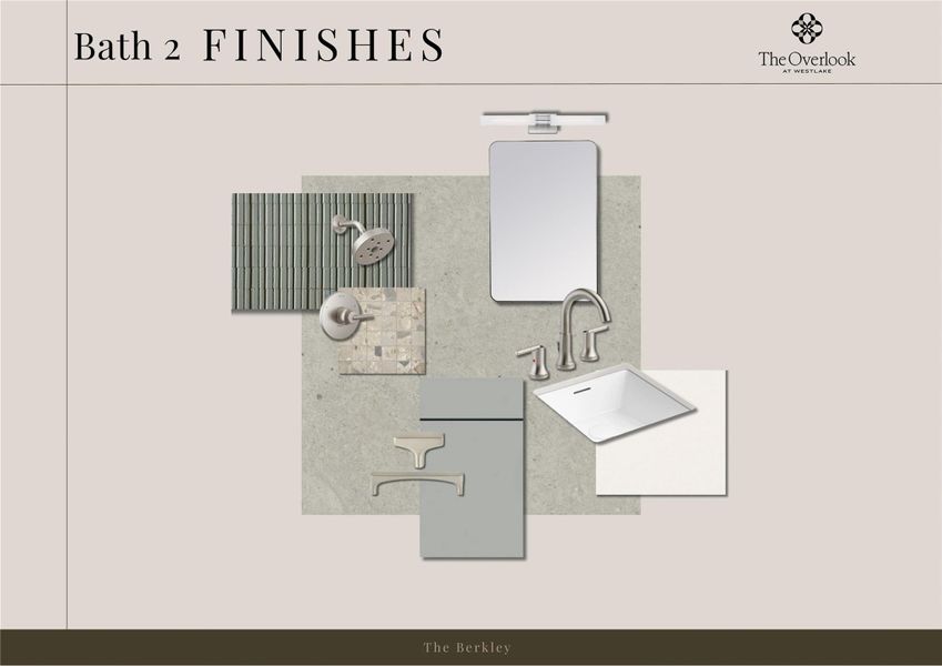 Sample of building materials used in homes in The Overlook at Westlake, Austin (Image 10).