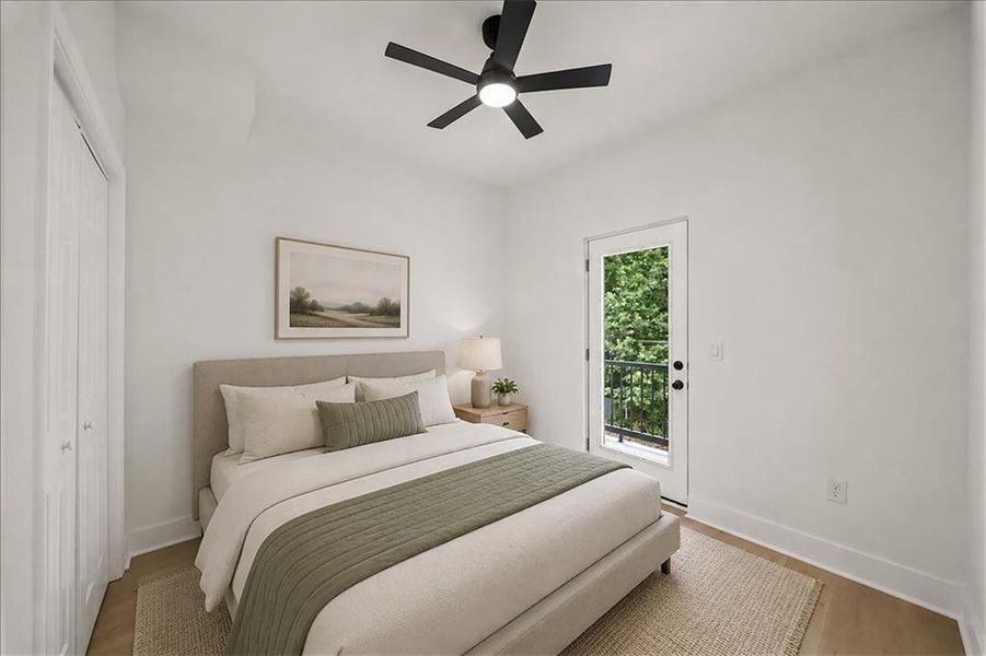 Furnished interior view inside a new home in , Atlanta (Image 11).
