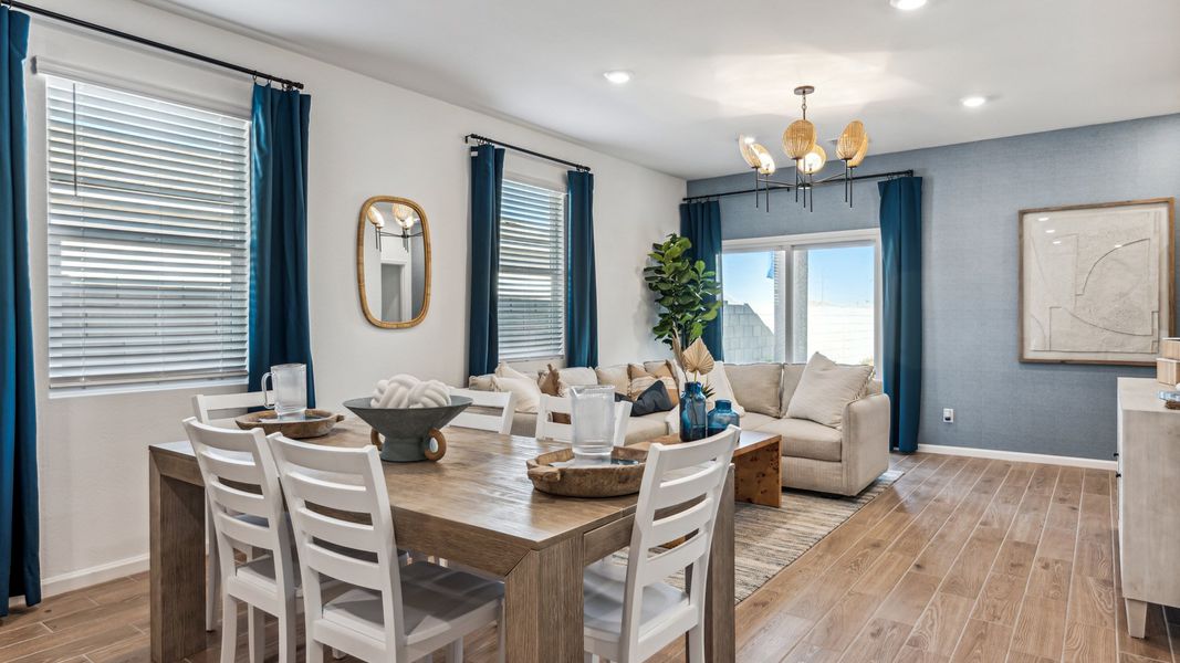 Furnished interior view inside a new home in Magma Ranch Vistas, Florence (Image 11). Furnished interior view inside a new home in Magma Ranch Vistas, Florence (Image 11).