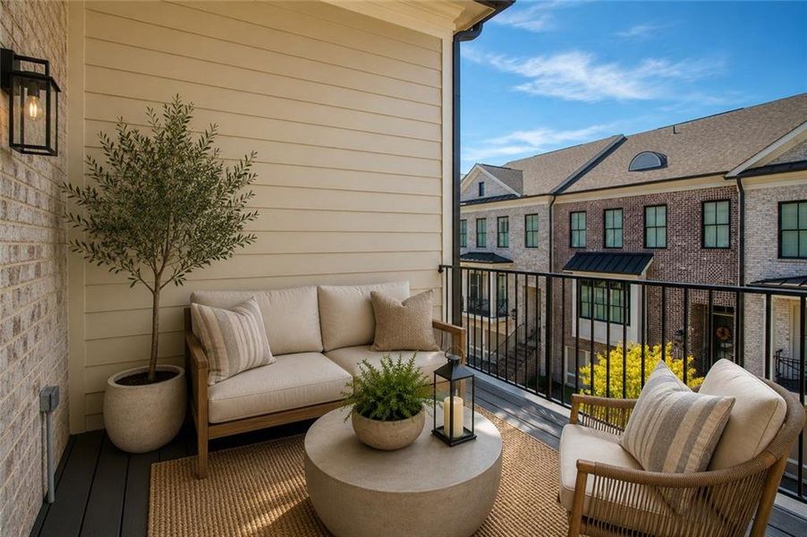 Exterior details and patio area of a home in , Alpharetta (Image 3).