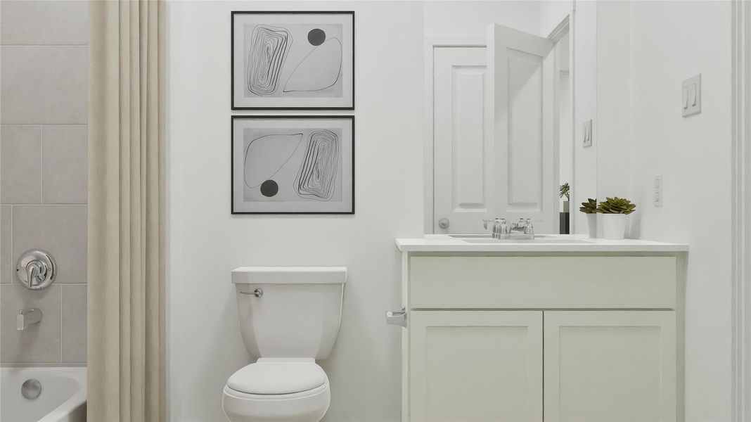 Furnished interior view inside a new home in Waterstone, Kyle (Image 23).