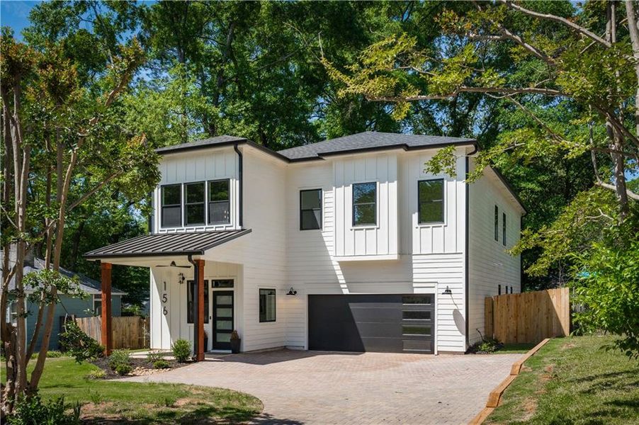 Exterior details and patio area of a home in , Atlanta (Image 3). Exterior details and patio area of a home in , Atlanta (Image 3).