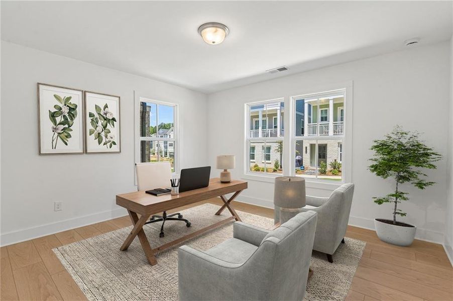 Furnished interior view inside a new home in , Alpharetta (Image 10).