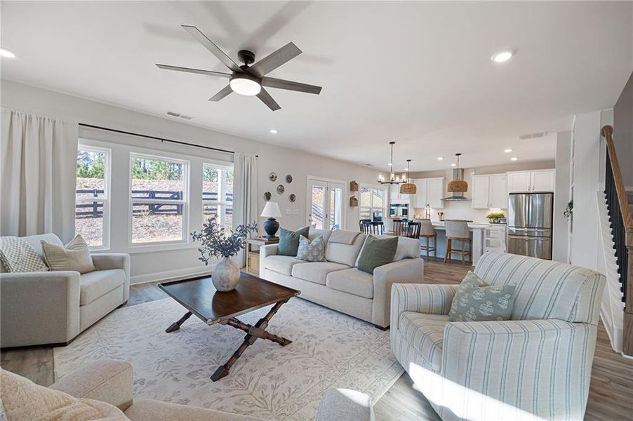 Furnished interior view inside a new home in NorthFarm at NatureWalk, Dallas (Image 11).