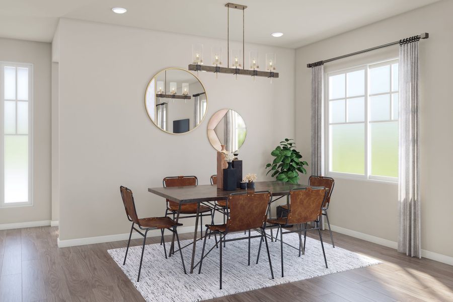 Representative furnished interior of a home built from the 2804 by Tri Pointe Homes in The Aurora Highlands, Aurora (Image 16).