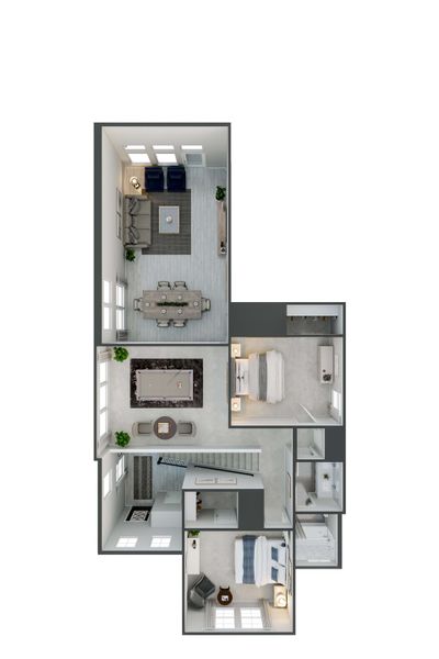 2D floor plan layout for the Kingfisher by Tri Pointe Homes in Trillium, Richmond, TX (Image 4).