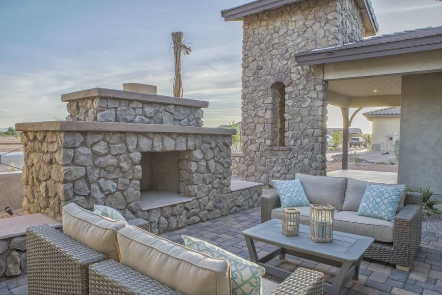 Exterior details and patio area of a home in Bellero Estates, Queen Creek (Image 3).