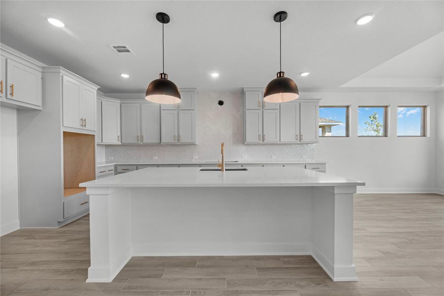 Furnished interior view inside a new home in Fulshear Lakes - 60', Fulshear (Image 7).