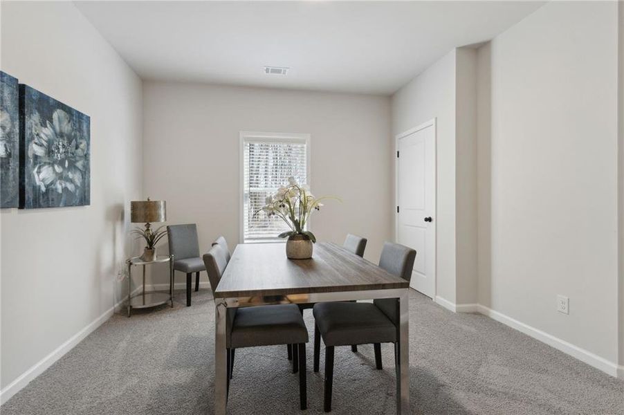 Furnished interior view inside a new home in , Buford (Image 9). Furnished interior view inside a new home in , Buford (Image 9).
