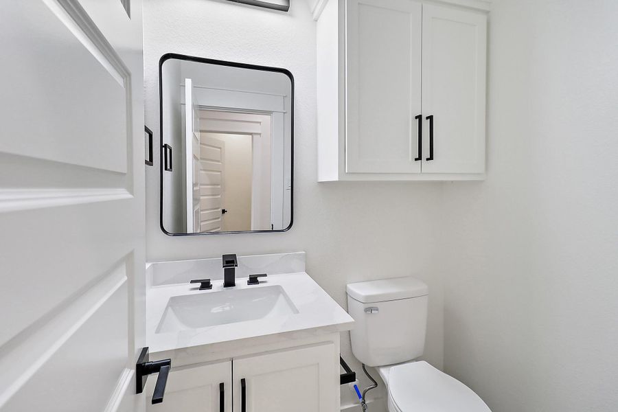Furnished interior view inside a new home in , Crosby (Image 9).