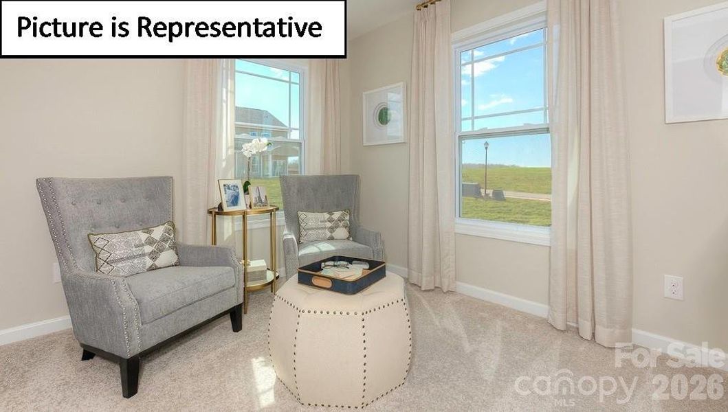 Furnished interior view inside a new home in Falls Cove, Troutman (Image 5). Furnished interior view inside a new home in Falls Cove, Troutman (Image 5).