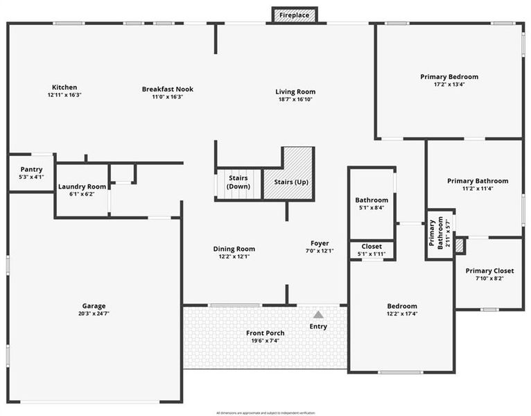 2D floor plan layout of this home in , Dawsonville, GA (Image 3).
