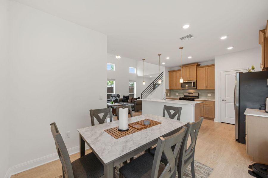 Furnished interior view inside a new home in Messinger Village, Austin (Image 10).