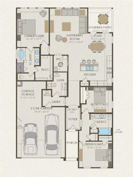 Pulte Homes, Arlington floor plan