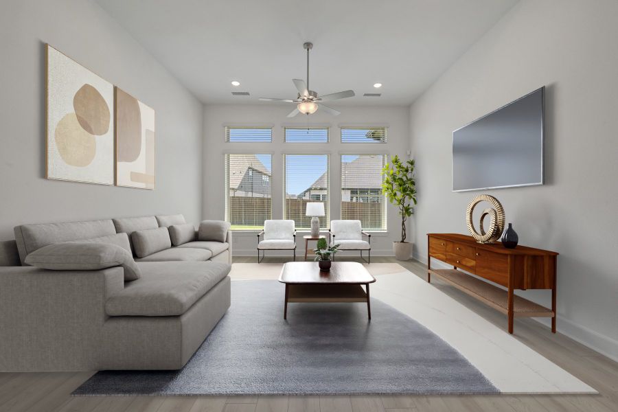 Furnished interior view inside a new home in Sandbrock Ranch, Aubrey (Image 7).