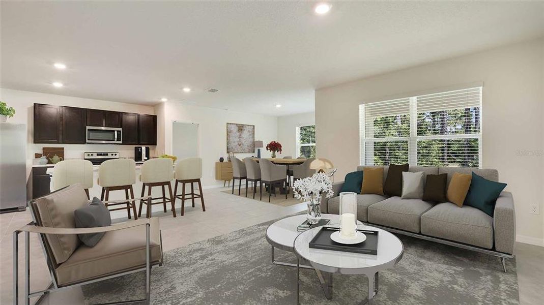 Furnished interior view inside a new home in Triumph South, Wildwood (Image 6).