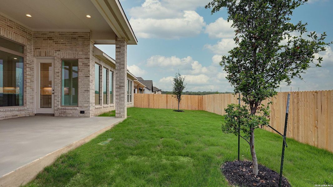 Exterior details and patio area of a home in Kallison Ranch, San Antonio (Image 3).