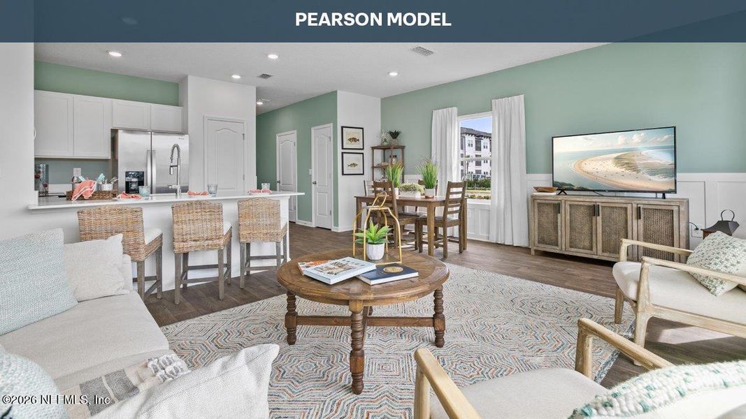 Furnished interior view inside a new home in Bridle Creek, Jacksonville (Image 11).