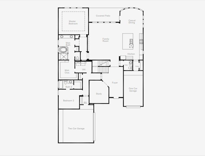 2D floor plan layout of this home in Painted Tree, McKinney, TX (Image 2). 2D floor plan layout of this home in Painted Tree, McKinney, TX (Image 2).