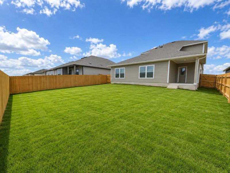 Back of Home & Private Backyard Back of Home & Private Backyard