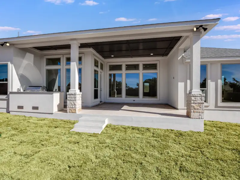 Representative exterior details of a home built from the Emerald II by Giddens Homes in Riverstone, Georgetown (Image 4).