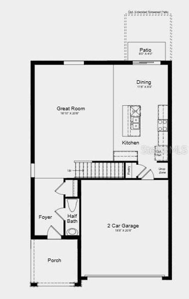 2D floor plan layout of this home in Palm Wind, Hudson, FL (Image 2). 2D floor plan layout of this home in Palm Wind, Hudson, FL (Image 2).