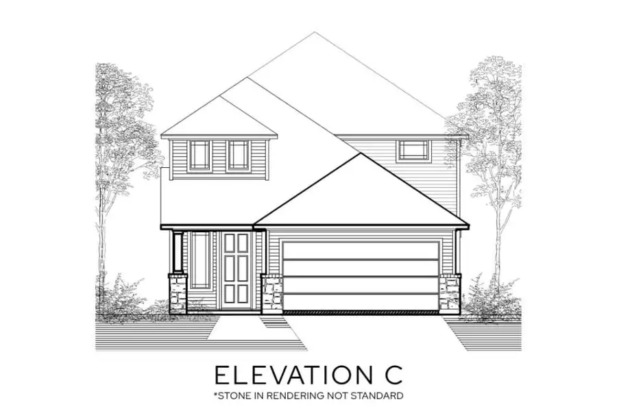 Representative rendering of the exterior for the The Redwood by Lillian Custom Homes (Image 7). Representative rendering of the exterior for the The Redwood by Lillian Custom Homes (Image 7).