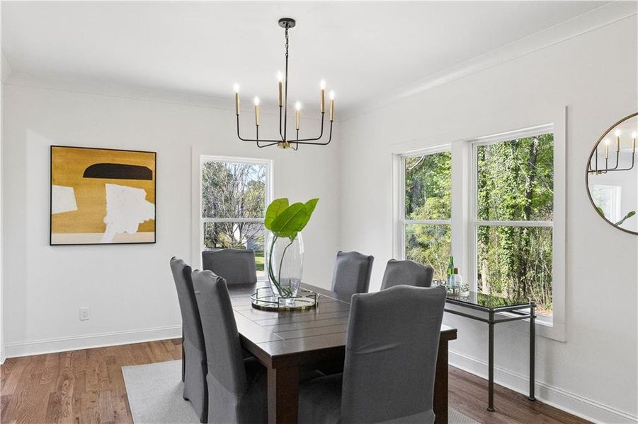 Furnished interior view inside a new home in , Decatur (Image 41).
