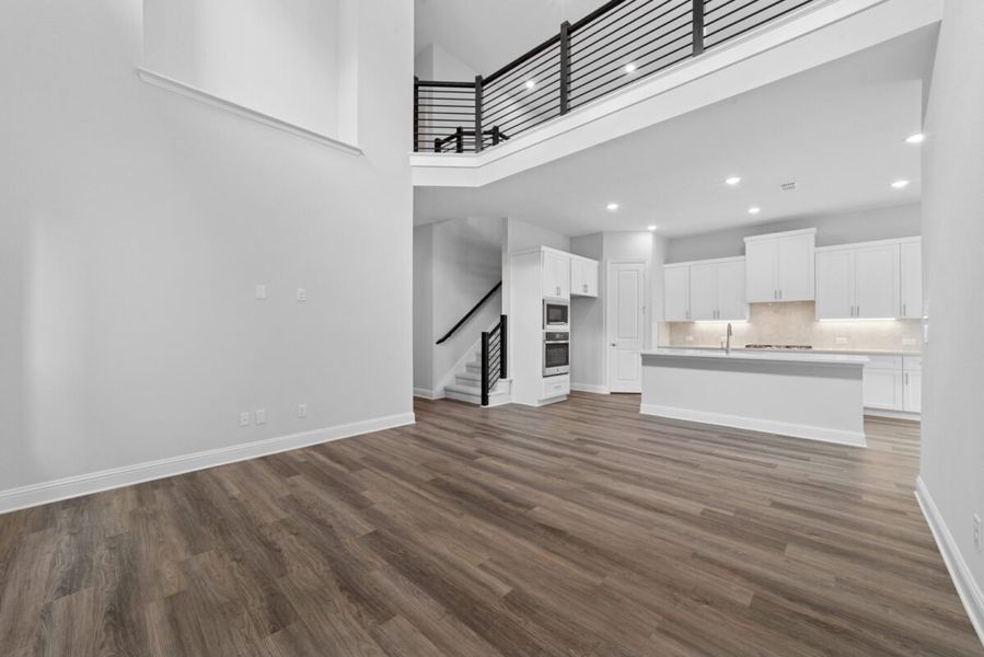 Representative unfurnished interior of a home built from the Duets D419 by Landon Homes in Lexington Frisco, Frisco (Image 14). Representative unfurnished interior of a home built from the Duets D419 by Landon Homes in Lexington Frisco, Frisco (Image 14).