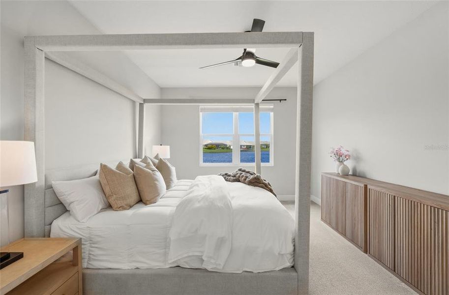 Furnished interior view inside a new home in LakeHouse Cove at Waterside, Sarasota (Image 28). Furnished interior view inside a new home in LakeHouse Cove at Waterside, Sarasota (Image 28).