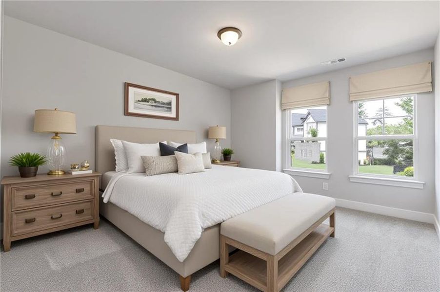 Furnished interior view inside a new home in Traditions of Braselton, Jefferson (Image 8).
