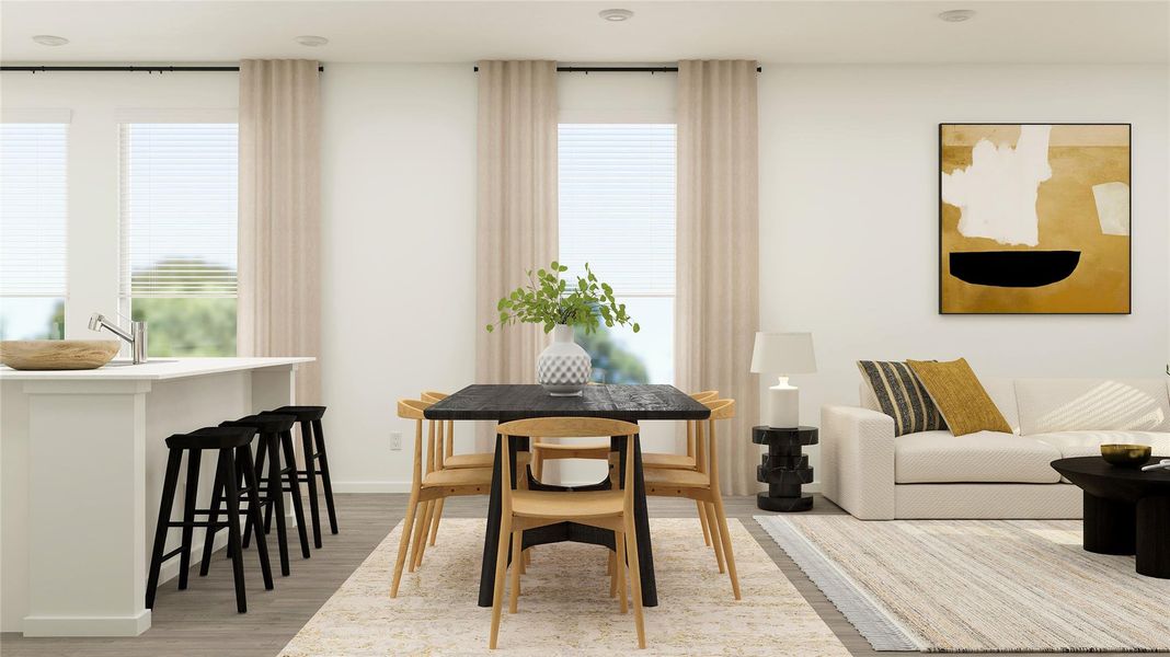 Furnished interior view inside a new home in Elm Creek, Elgin (Image 4).