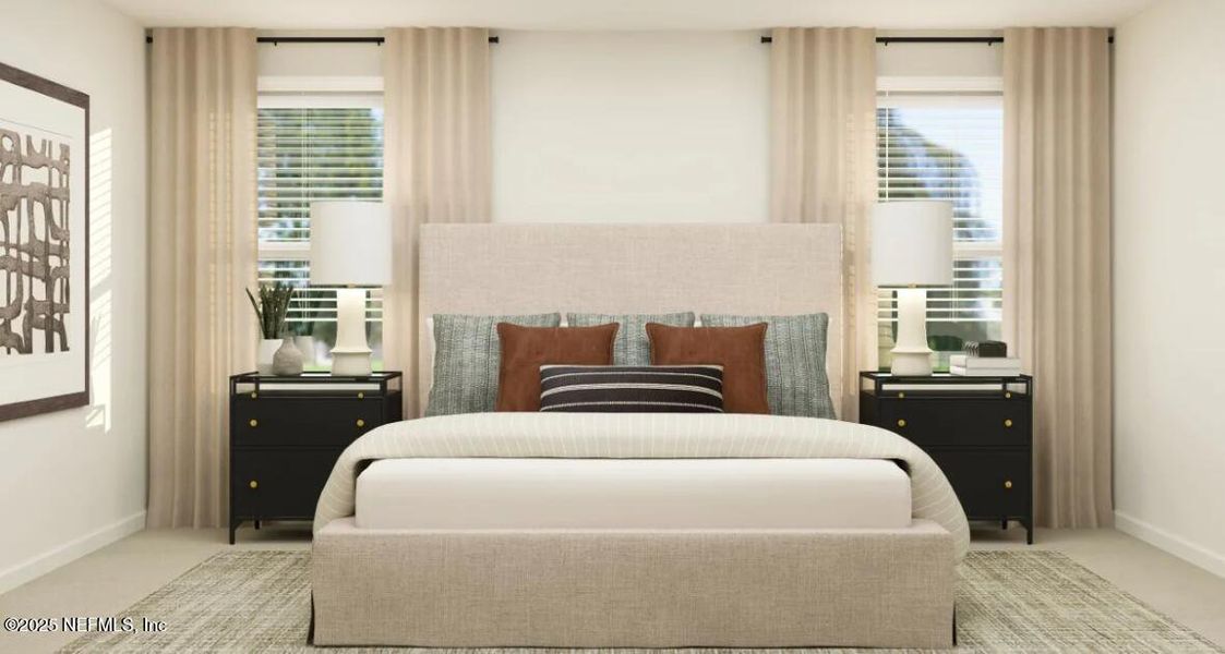 Furnished interior view inside a new home in Avalon Woods, Jacksonville (Image 8).