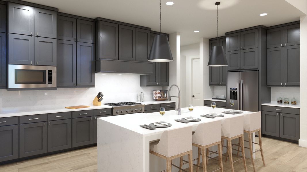 Representative furnished interior of a home built from the Stella by Southgate Homes in Eliana, McKinney (Image 10).
