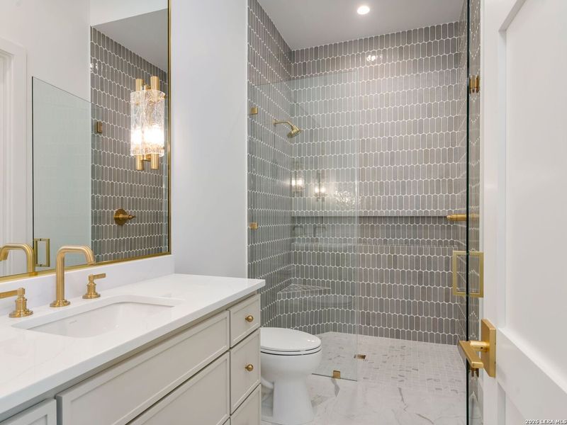 Furnished interior view inside a new home in , San Antonio (Image 44).
