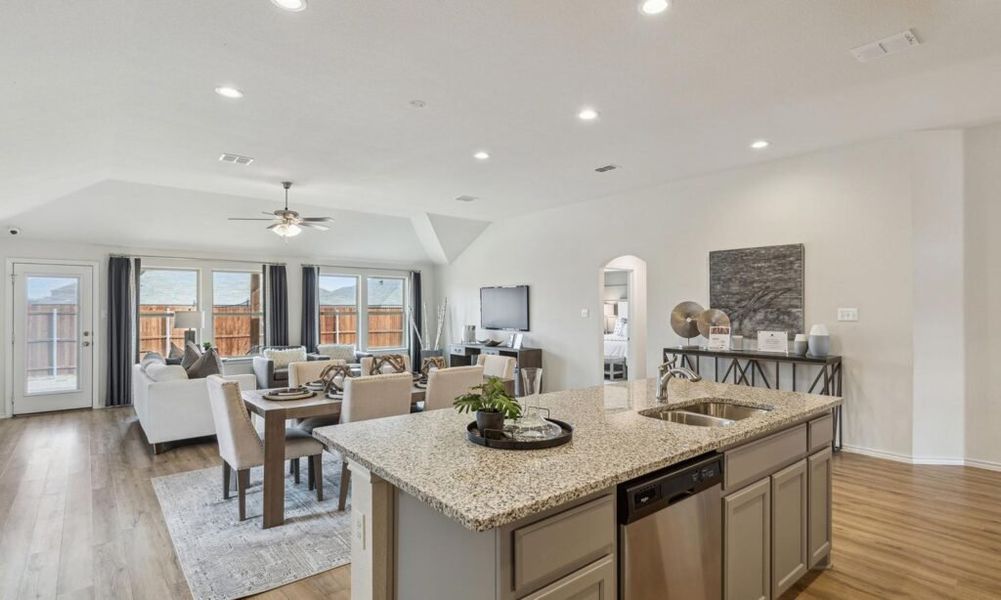 Front exterior of a new home in Rainbow Ridge, Fort Worth, TX, highlighting curb appeal (Image 12). Front exterior of a new home in Rainbow Ridge, Fort Worth, TX, highlighting curb appeal (Image 12).