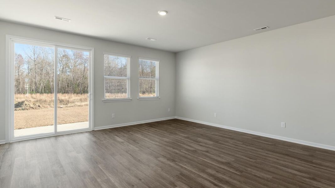 Representative unfurnished interior of a home built from the TILLMAN by D.R. Horton in Surfside Landing, Hubert (Image 25).