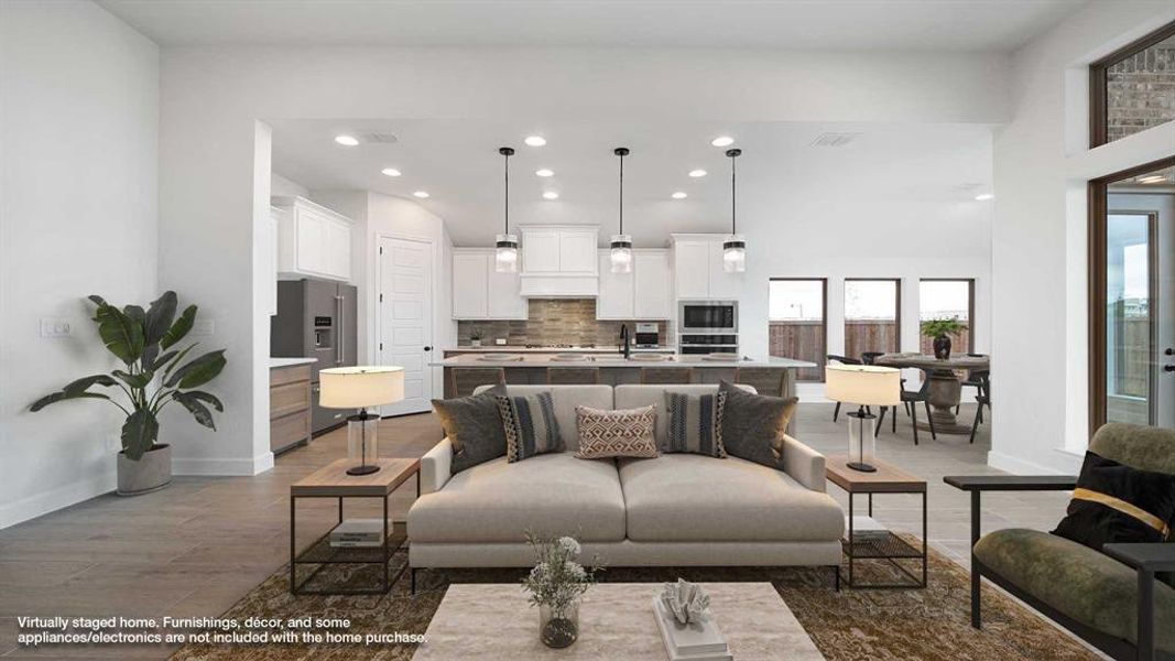 Furnished interior view inside a new home in Devonshire - Reserve 50', Forney (Image 10).