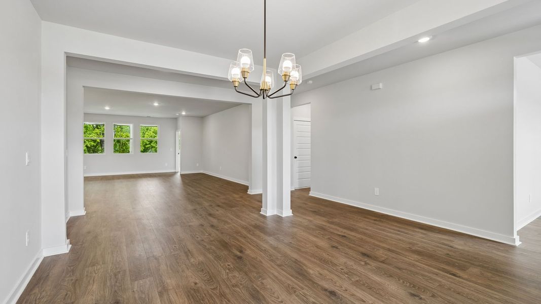 Representative unfurnished interior of a home built from the Holden by D.R. Horton in Harvest Point, Spring Hill (Image 44).
