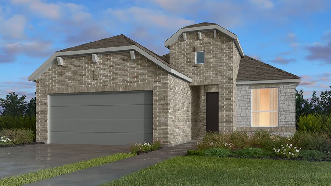 Representative exterior photo of a completed home built from the Sablewood by Taylor Morrison in Nolina 45s, Georgetown, TX (Image 1). Representative exterior photo of a completed home built from the Sablewood by Taylor Morrison in Nolina 45s, Georgetown, TX (Image 1).