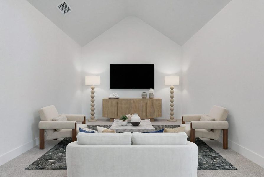 Furnished interior view inside a new home in Heath Golf & Yacht Club, Heath (Image 17). Furnished interior view inside a new home in Heath Golf & Yacht Club, Heath (Image 17).