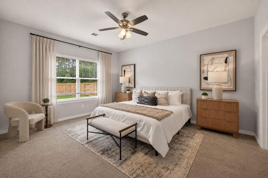 Furnished interior view inside a new home in , Splendora (Image 10).